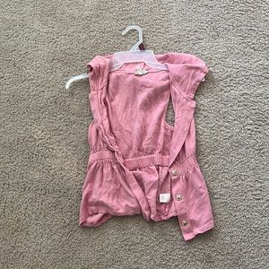 Button up pink vest